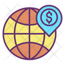 Dollar Global Location Icon