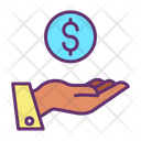 Dollar In Hand Icon