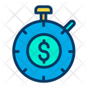 Dollar Time Timer Dollar Earning Management Icon