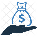 Dollar On Hand Icon