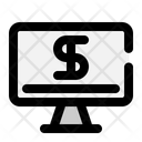 Monitor Online Payment Icon