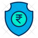 Secure Rupees Rupees Security Protected Rupees Icon