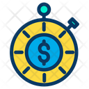 Dollar Time Budget Icon