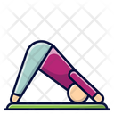 Dolphin Pose Yoga Icon
