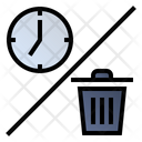 Waste Time Clock Icon