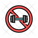Dont Weight Lift No Dumbell Contraindicated Icon