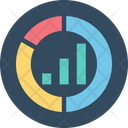 Donut Graph With Bar Graph Donut Graph Pie Graph Icon