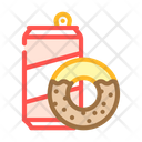 Donuts And Drink Icon