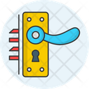 Door Handles Knobs Lock Icon