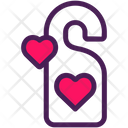 Door Sign Heart Honeymoon Icon