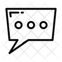 Dotted Trapezium Chatbox 아이콘