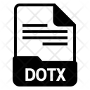 Dotx File Format Icon