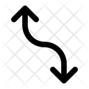 Double Arrow Curve Icon