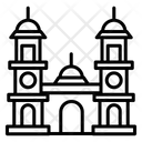 Double Clock Tower Icon