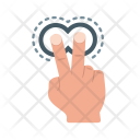 Two Fingers Double Icon