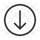 Down Arrow Circle Icon