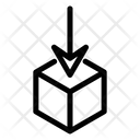Arrows Box Down Icon