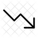 Down Growth Loss Business Loss Icon