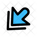Down Left Down Left Arrow Bottom Left Icon