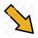 Down Right Arrow  Icon