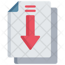 Download Document Arrow Note Icon