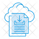 Cloud Files Download Icon