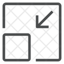 Minimize Square Arrow Icon