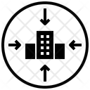 Downsizing Corporation Reduction Icon