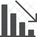 Downward Graph  Icon