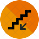 Downwards Stairs Icon