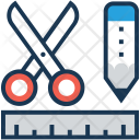 Drafting Pencil Ruler Icon