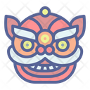 Lion Head Chinese Icon