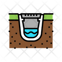 Drainage Line Construction Icon