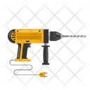 Drill Machine Construction Equipment Icon