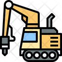 Drilling excavator Icon