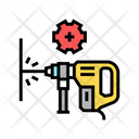 Wall Drilling Color Icon