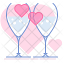 Drink Glasses Aphrodisiac Icon