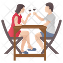 Drinking Wine Wine Couple Dating Icon