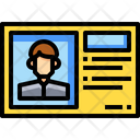 Driver License Taxi Driver License Cab Driver License Icon