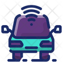 Driverless Car Intelligence Technology Icon