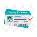 Driving License Card Icon