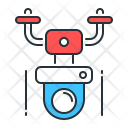 Drone surveillance Icon