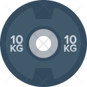 Dumbbell Plate Kilogram Icon
