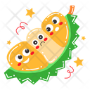 Durian Fruit Tropical Icon