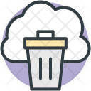 Dustbin Cloud Trash Icon