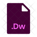 Dw Type Dw Format Adobe Dreamweaver Icon