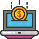 Ebanking Laptop Dollar Icon