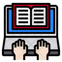 Open Book Hands Keyboard Icon