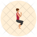 Eagle pose  Icon