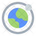 Earth And Moon Icon
